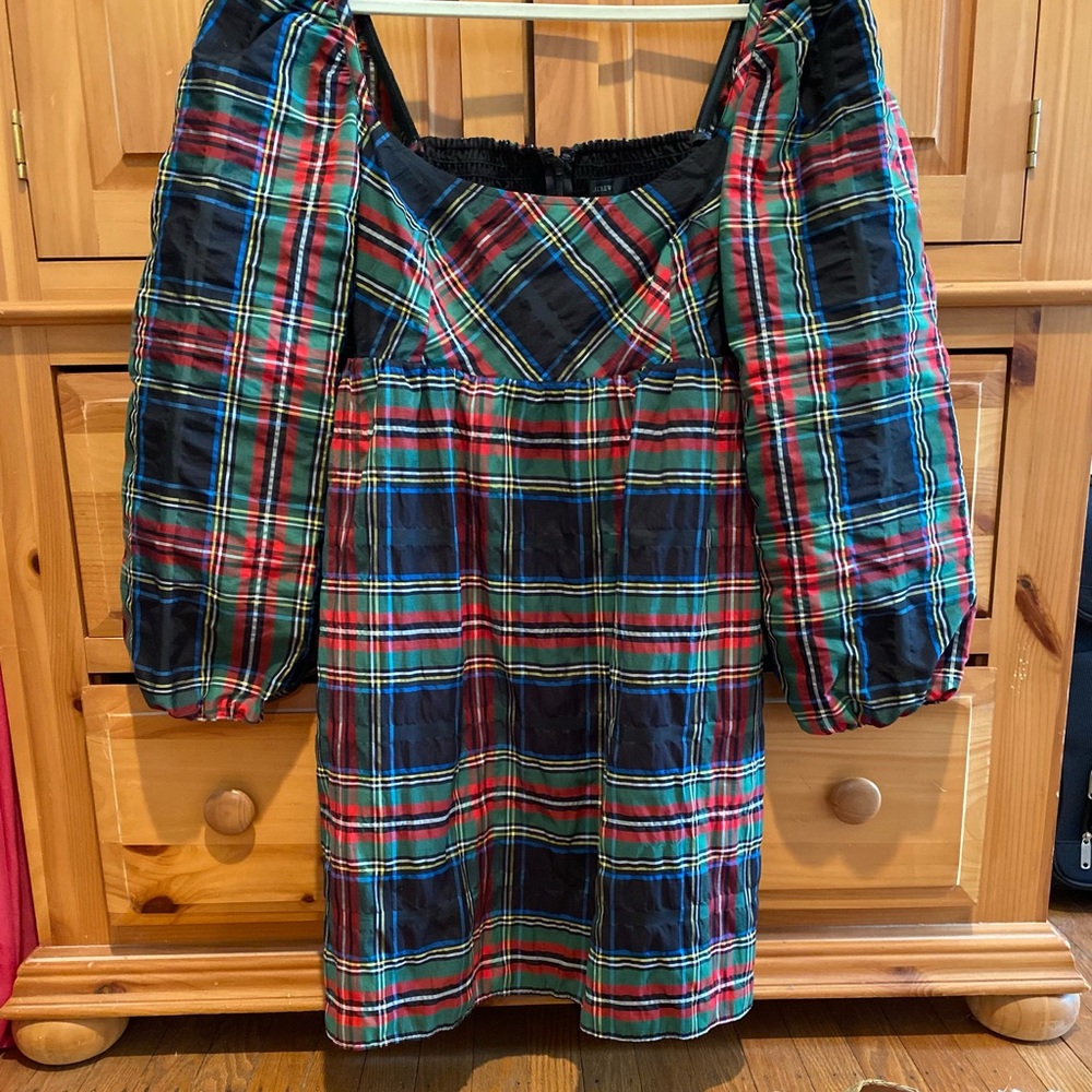 NWT J Crew Stewart Tartan dress size 12 - Picture 4 of 4